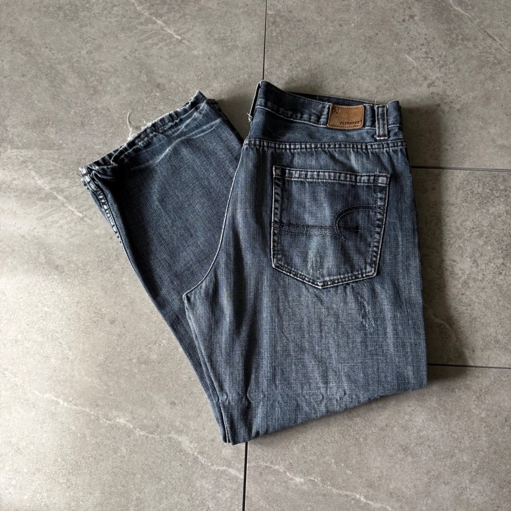 Vintage Y2K Dark Wash Flypaper Boot Cut Jeans 38